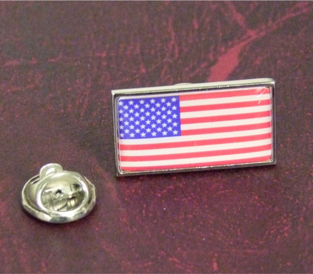 USA Flag Lapel Pin Badge
